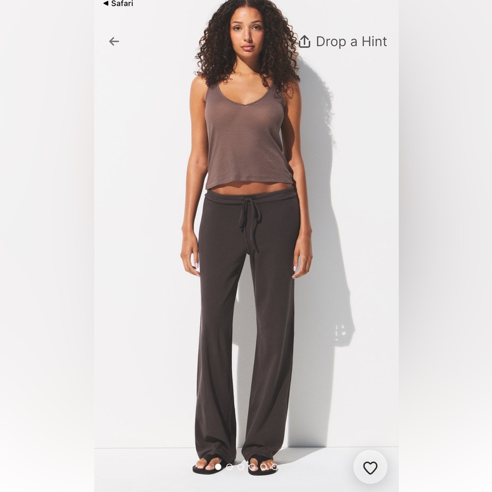 SKIMS NWT Cotton Jersey Straight Leg Pant - Iron